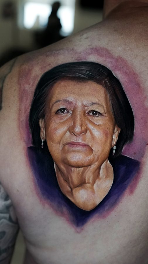 Family portrait tattoo
