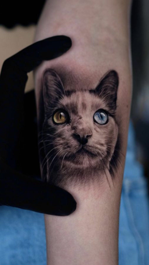Pet portrait tattoo