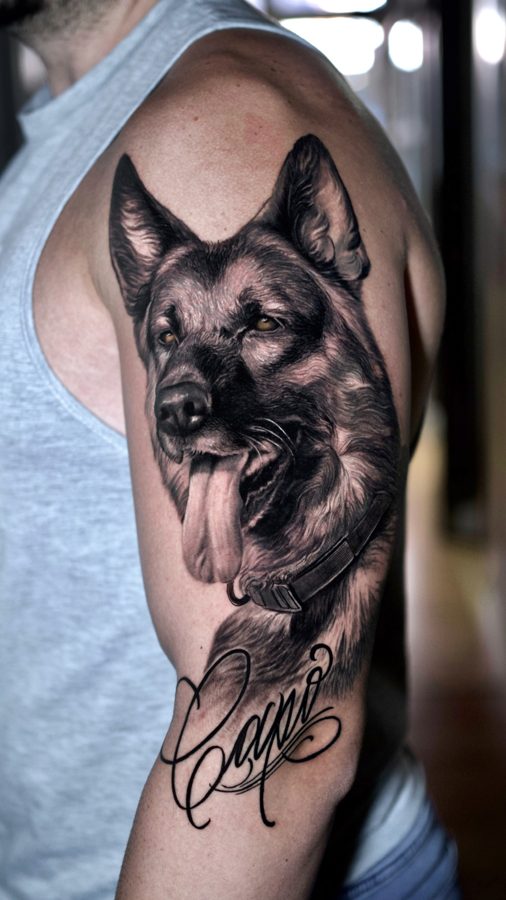 Pet portrait tattoo