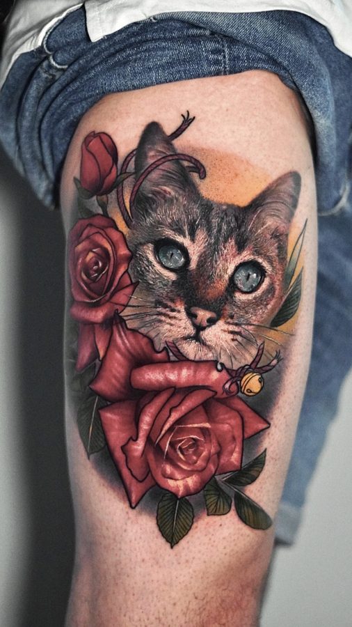 Pet portrait tattoo