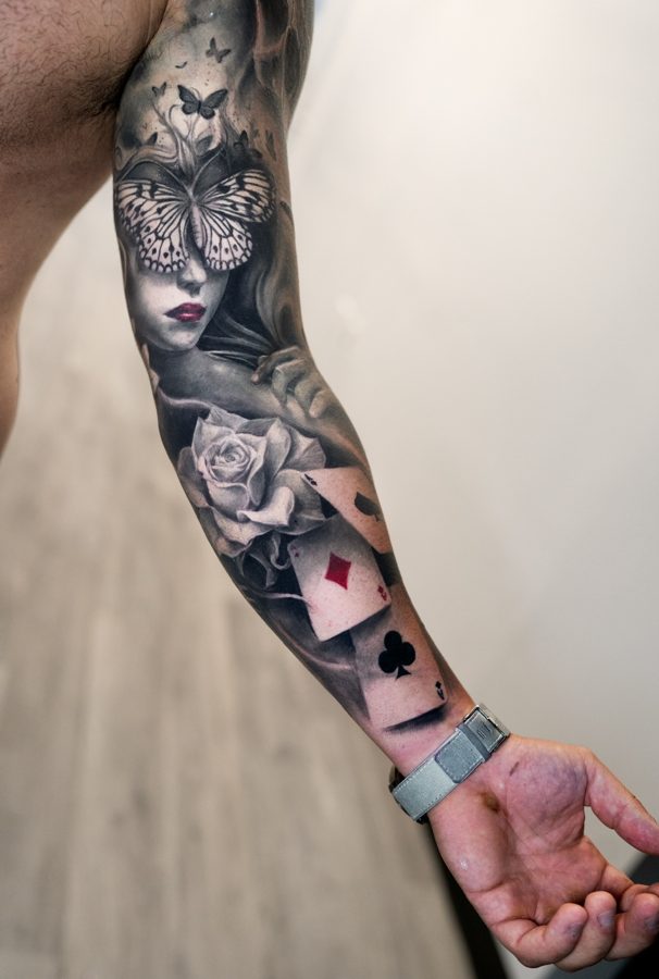 Full sleeve tattoo