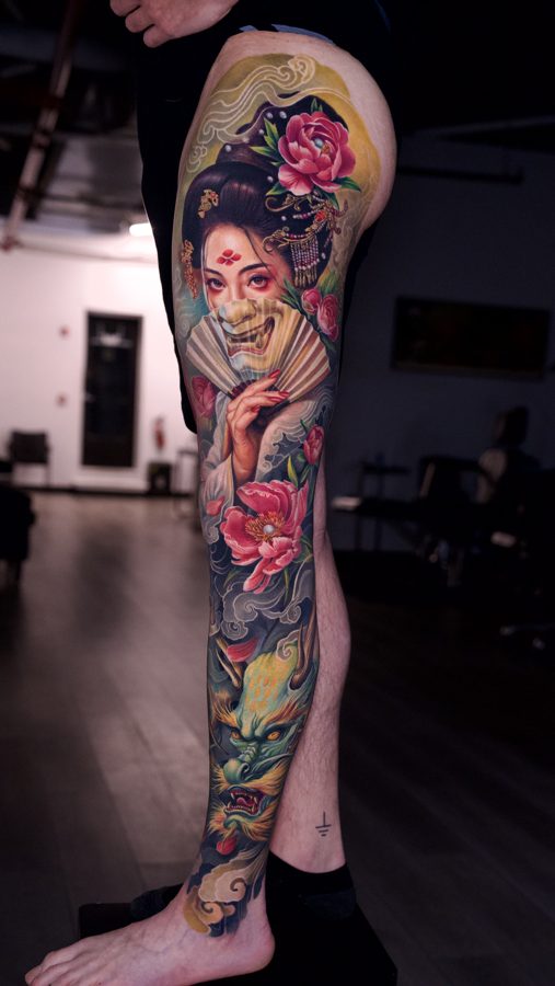 Full sleeve tattoo