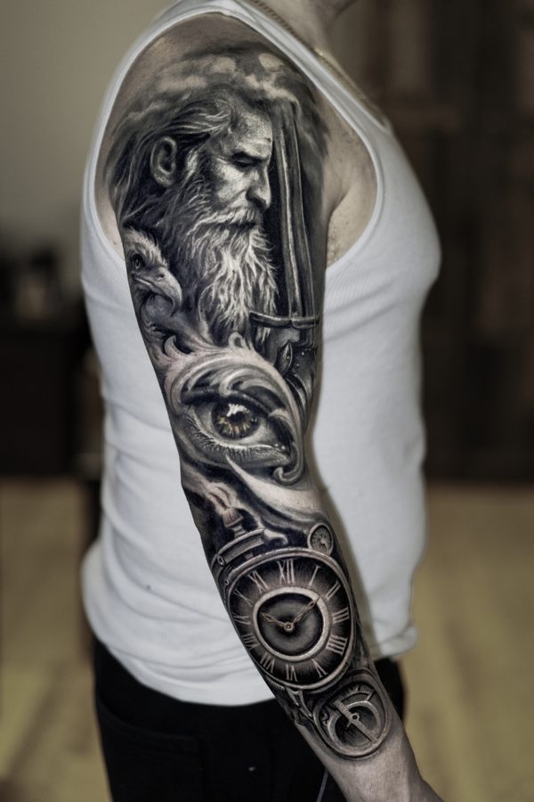 Full sleeve tattoo