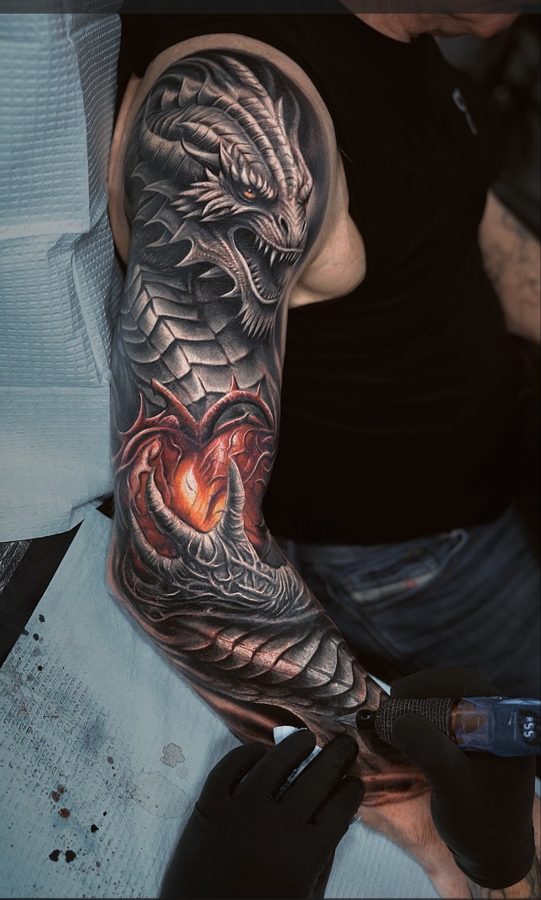 Full sleeve tattoo